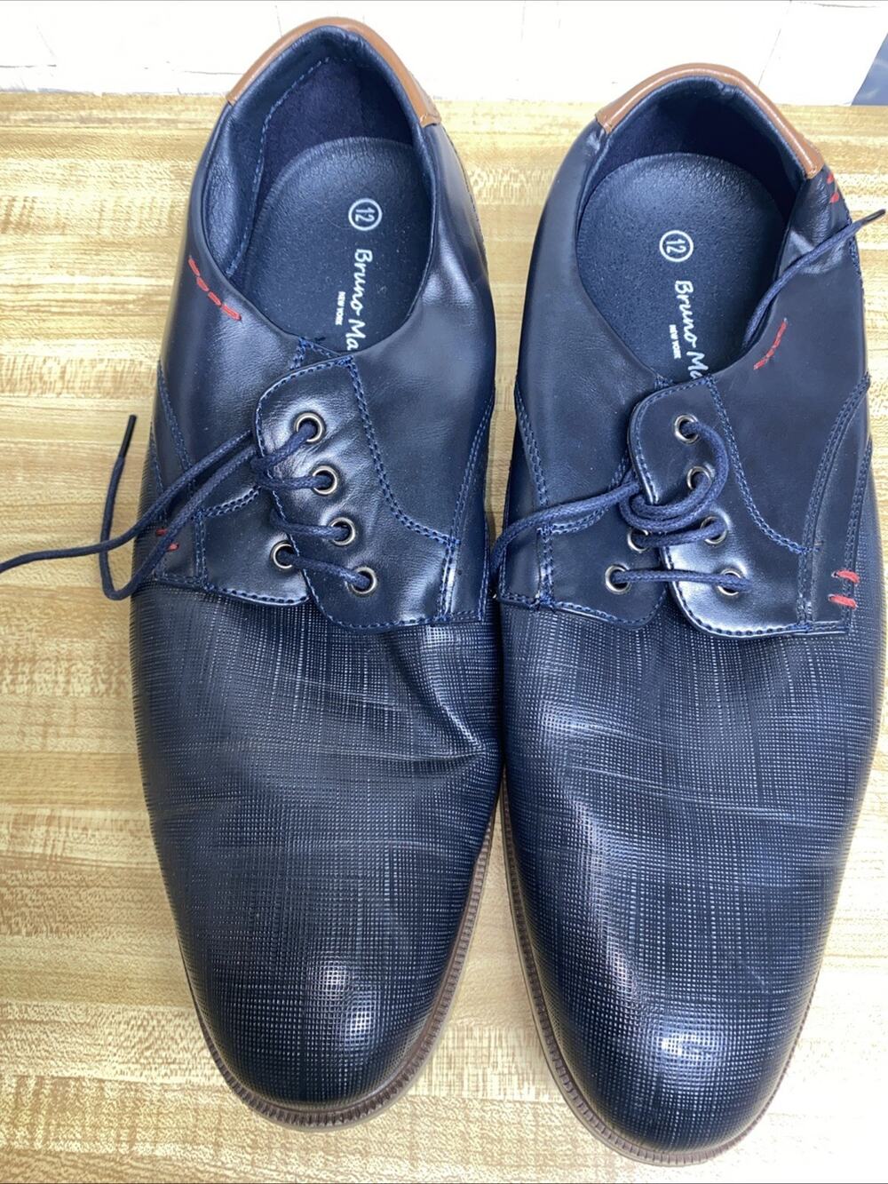 Bruno Marc Shoes Mens Size 12 Black Dress Oxford Casual LG19009M Lace Up